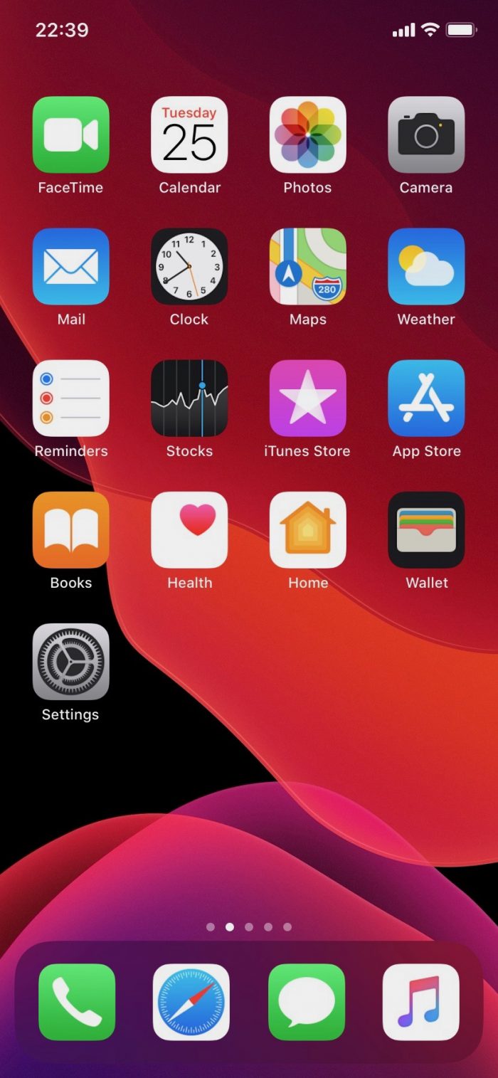 Dark mode iOS 13